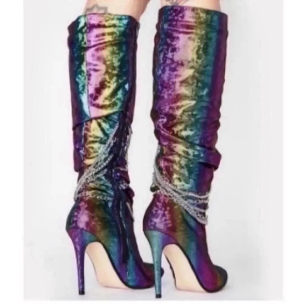 New beautiful Rivet High Heels Shoes 6